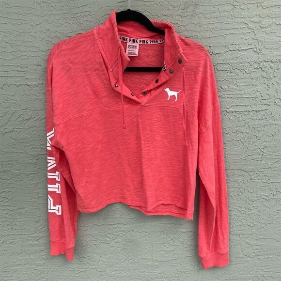 Victoria's Secret PINK Women's XS Varsity Crew Pullover Sweatshirt - Picture 1 of 9